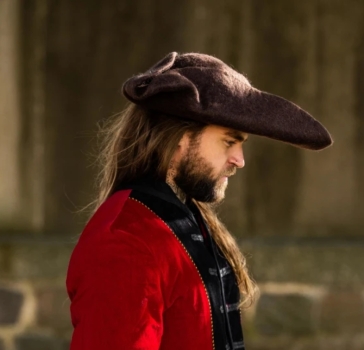 Preview: Wollfilzhut Dreispitz "Hugo"  - braun